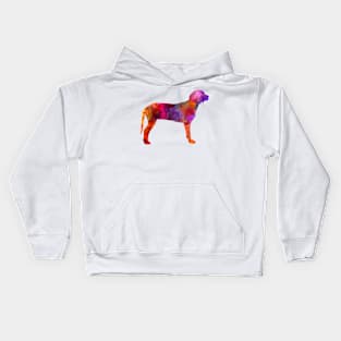 Serbian Hound in watercolor Kids Hoodie